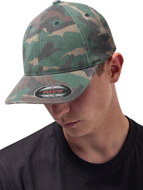 Flexfit garment washed camo (6977CA)