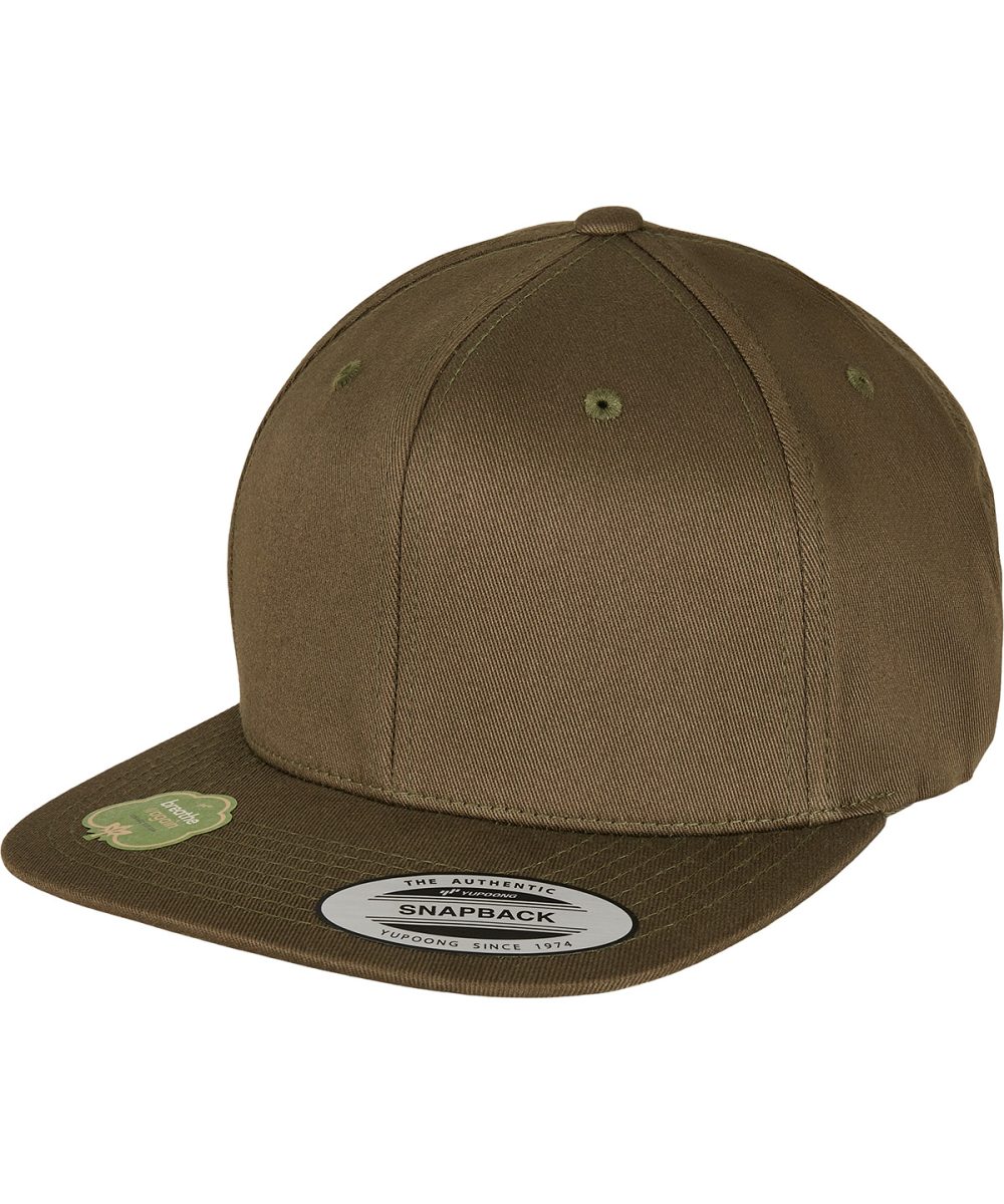 Burnt Olive Organic cotton snapback (6089OC)