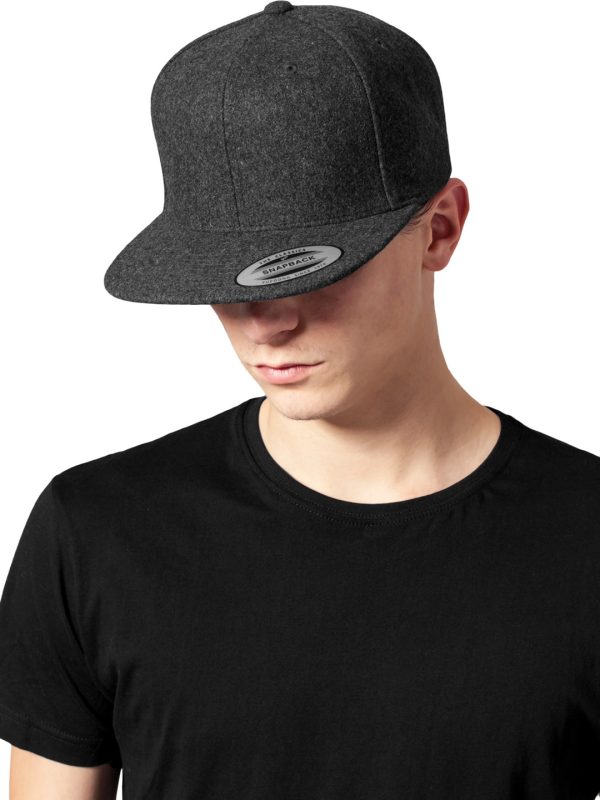 Melton wool snapback (6689M)