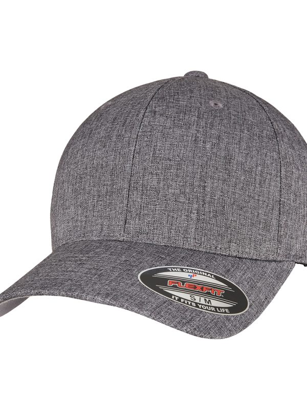 Melange Dark Grey Flexfit heatherlight cap (6350)