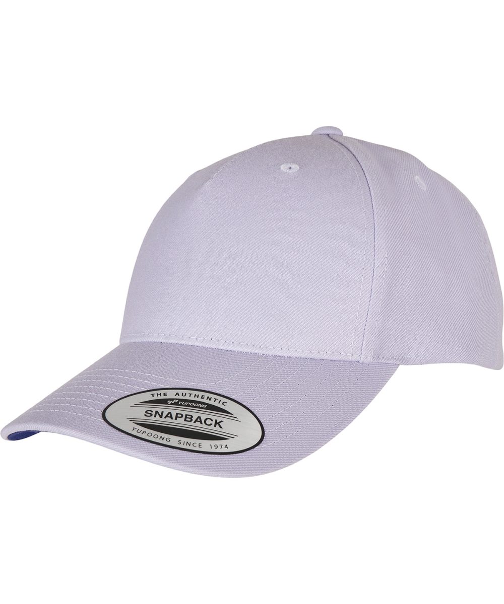 Light Purple YP classics 5-panel premium curved visor snapback cap (5789M)