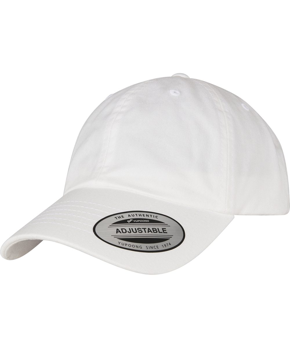 White Eco-wash dad cap (6245EC)