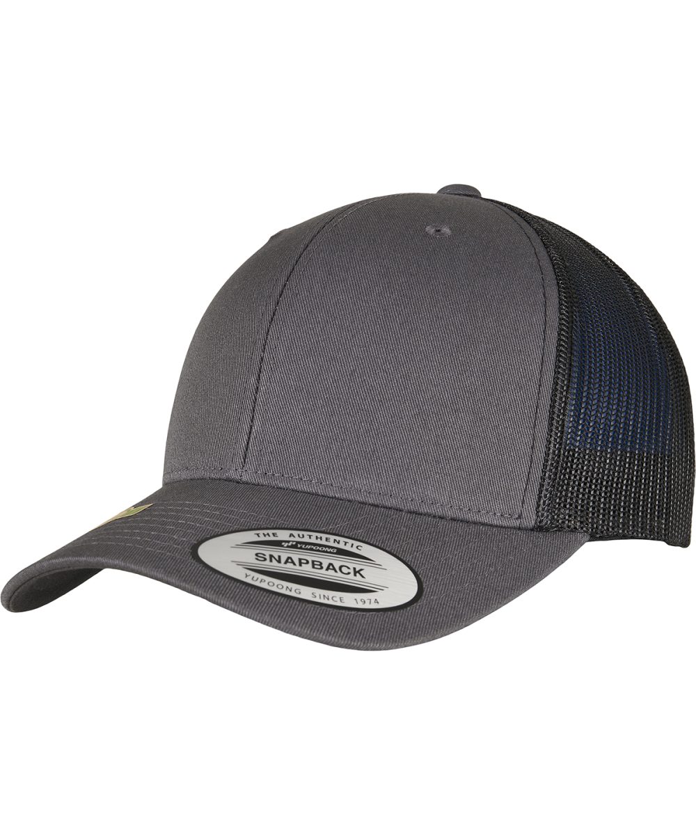 Charcoal/Black YP classics recycled retro trucker cap 2-tone (6606RT)