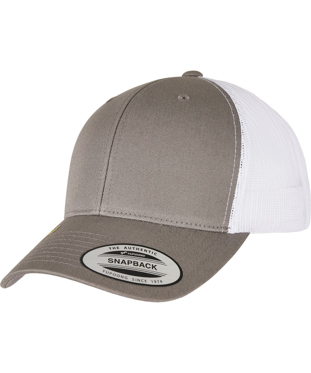 Grey/White YP classics recycled retro trucker cap 2-tone (6606RT)