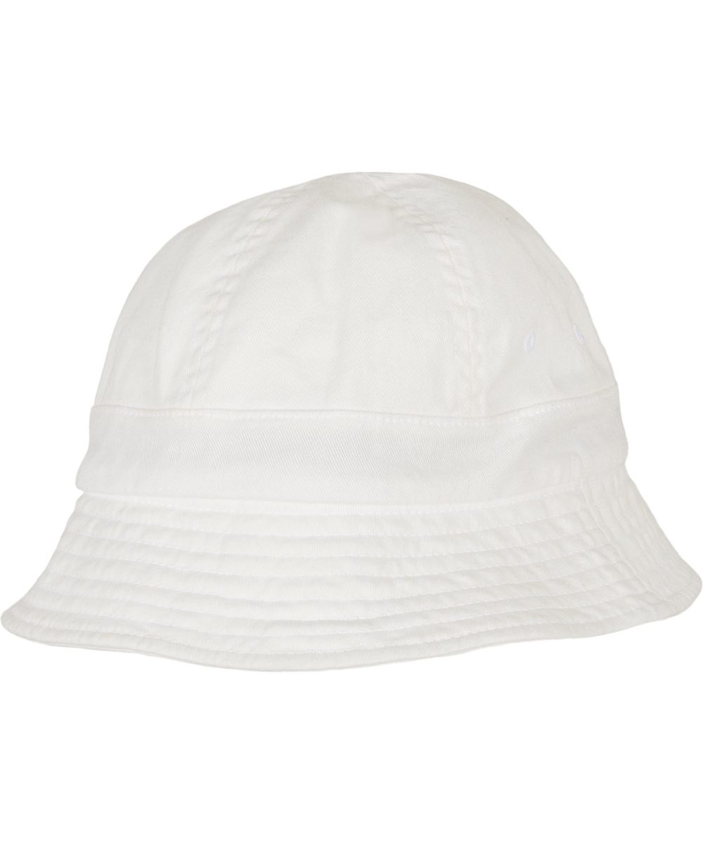 White Eco washing flexfit no top tennis hat