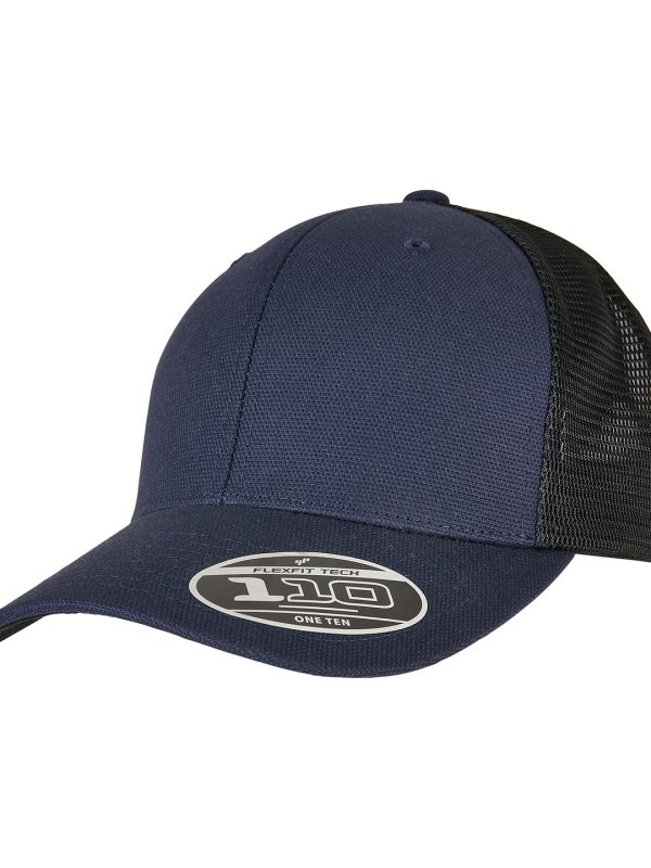 Navy/Black 110 Structured canvas trucker (110ST)