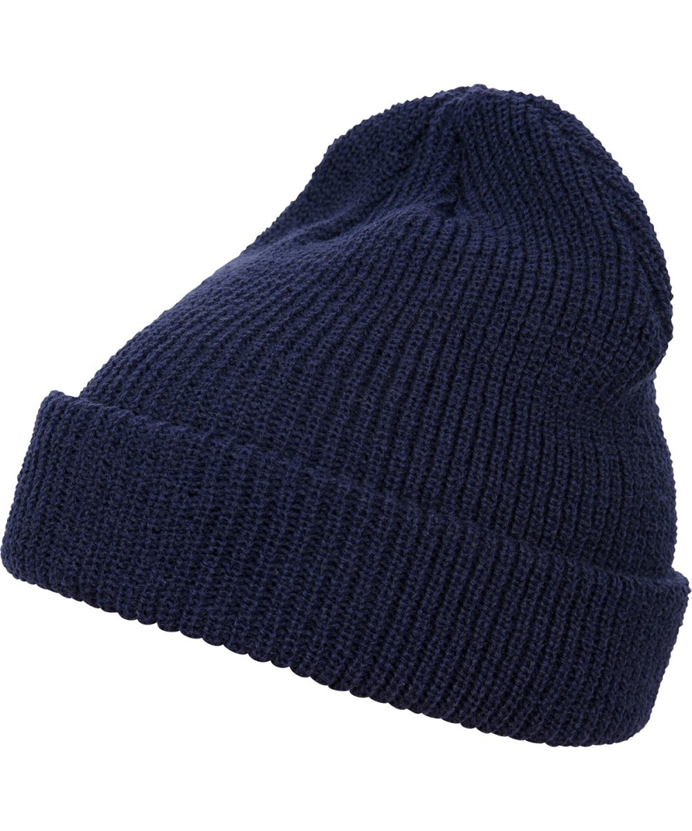 Navy Long knit beanie (1545K)