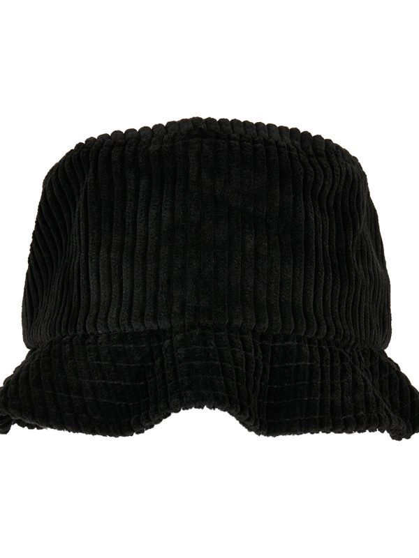 Black Big corduroy bucket hat (5003BC)