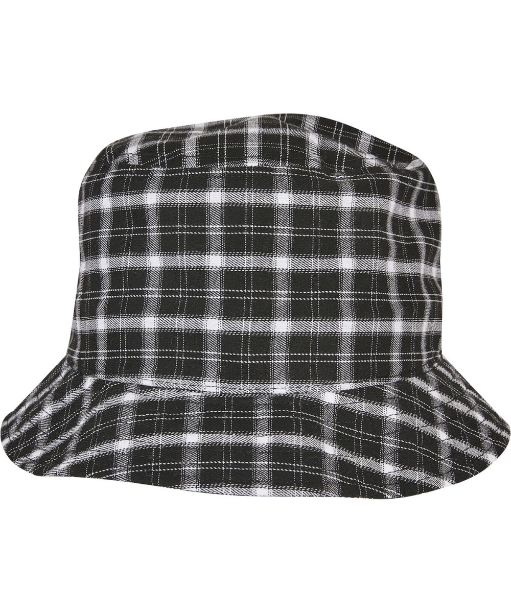 Black/Grey Check bucket hat (5003C)