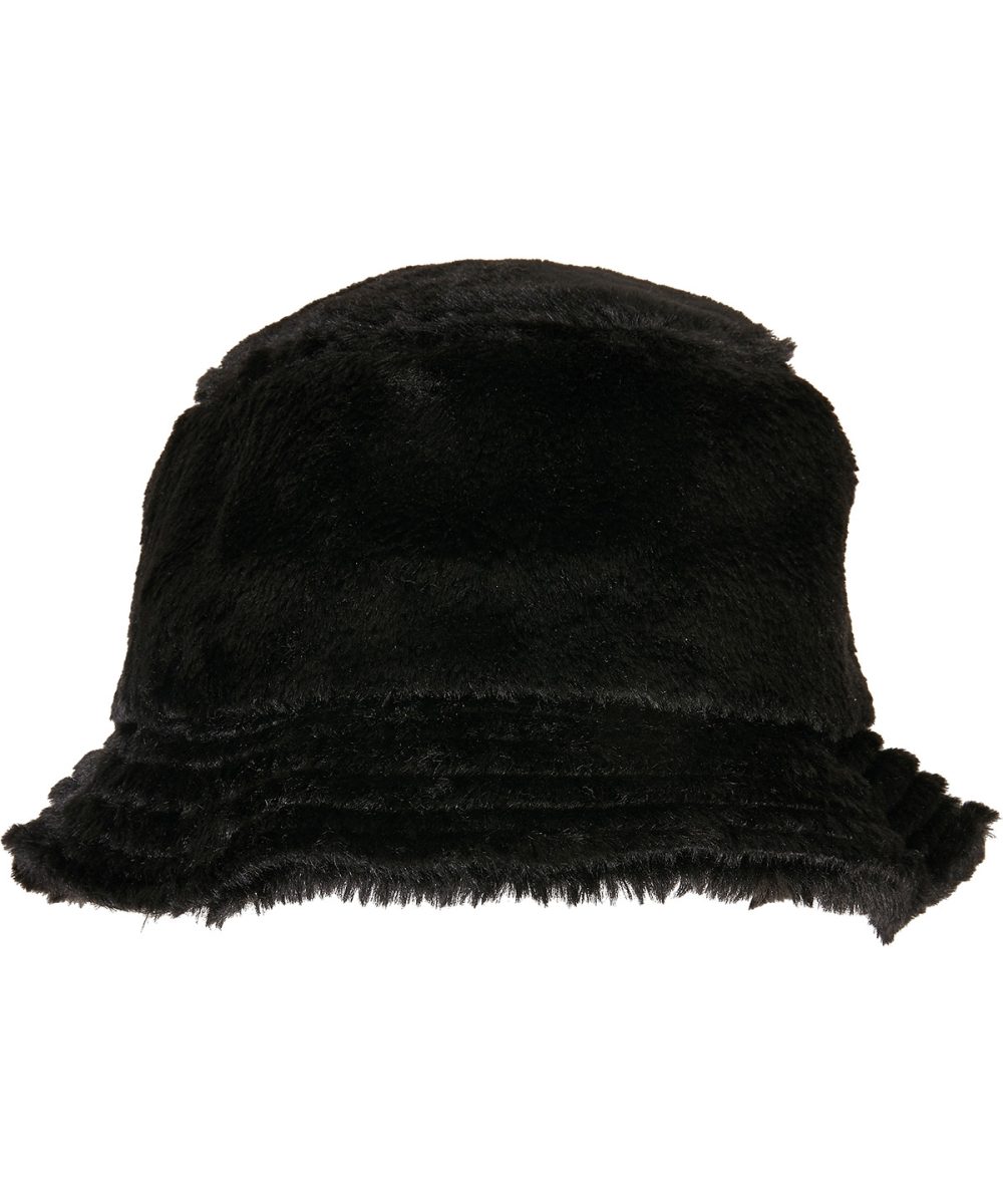 Black Faux fur bucket hat (5003FF)