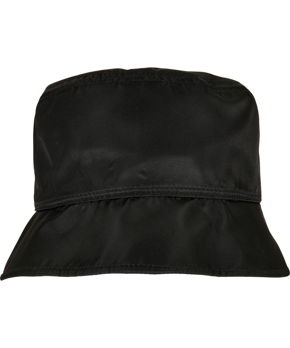 Black/Off White Nylon sherpa bucket hat (5003NH)