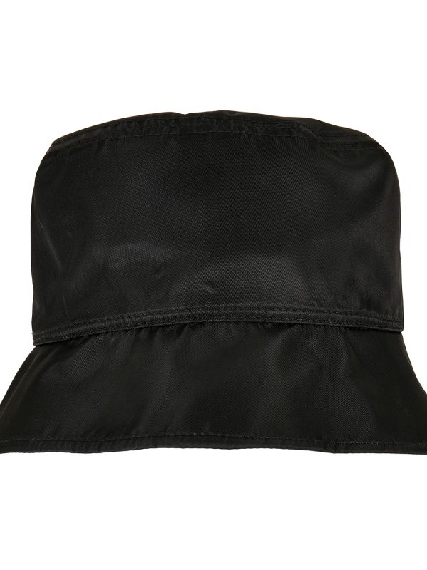 Black/Off White Nylon sherpa bucket hat (5003NH)