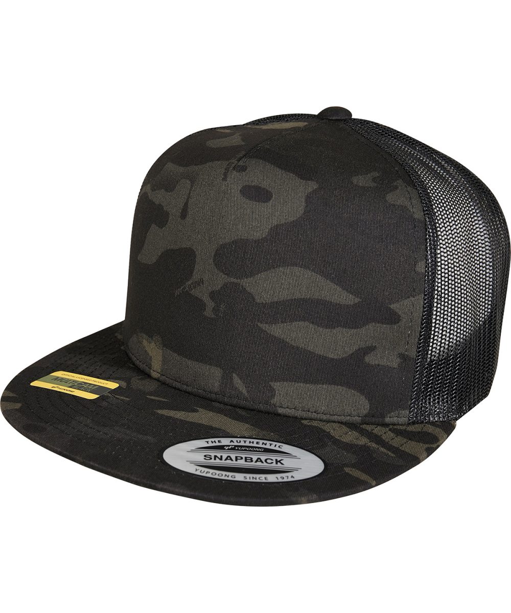 Black Multicam® trucker cap (6006MC)