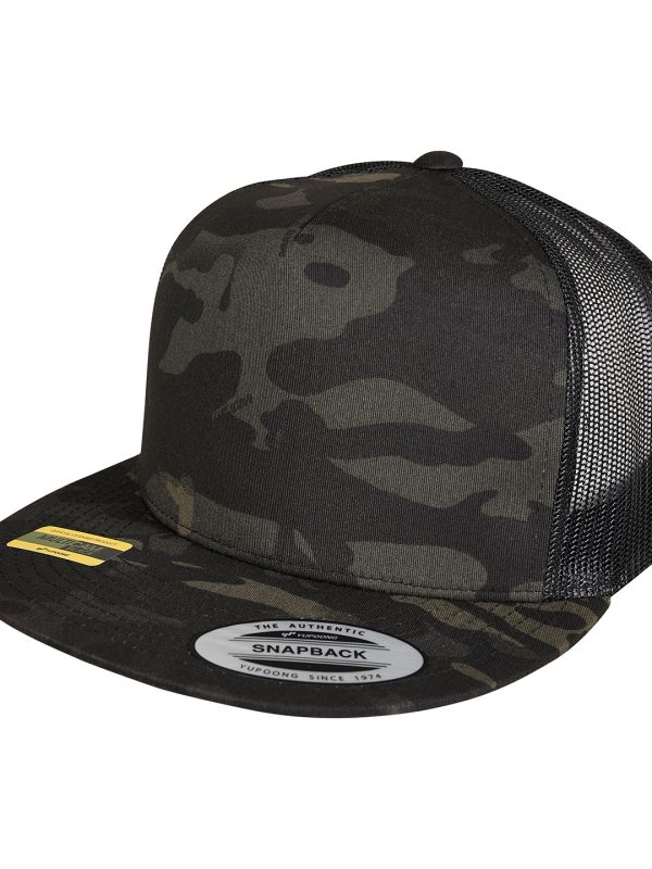 Black Multicam® trucker cap (6006MC)