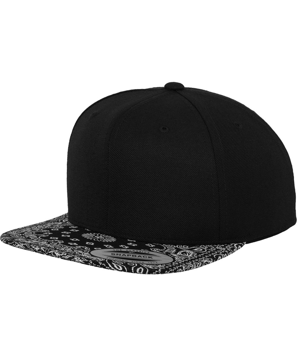 Black/Paisley Bandana snapback (6089BD)