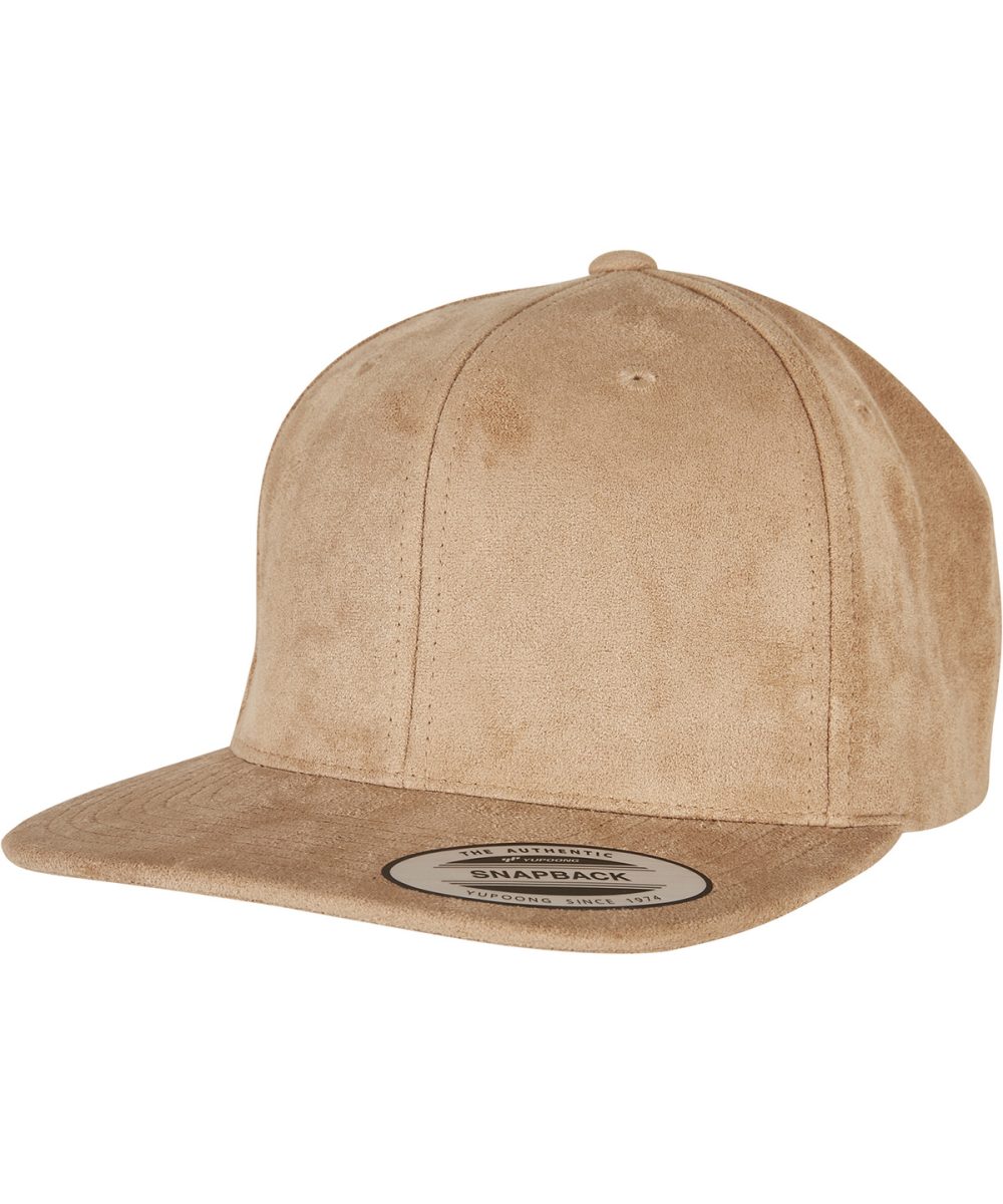 Khaki Imitation suede leather snapback (6089SU)