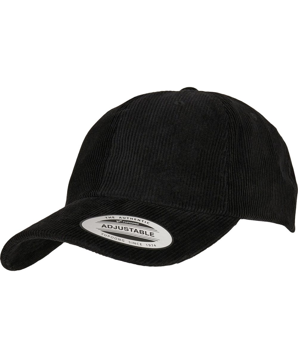 Black Low-profile corduroy dad cap (6245CD)