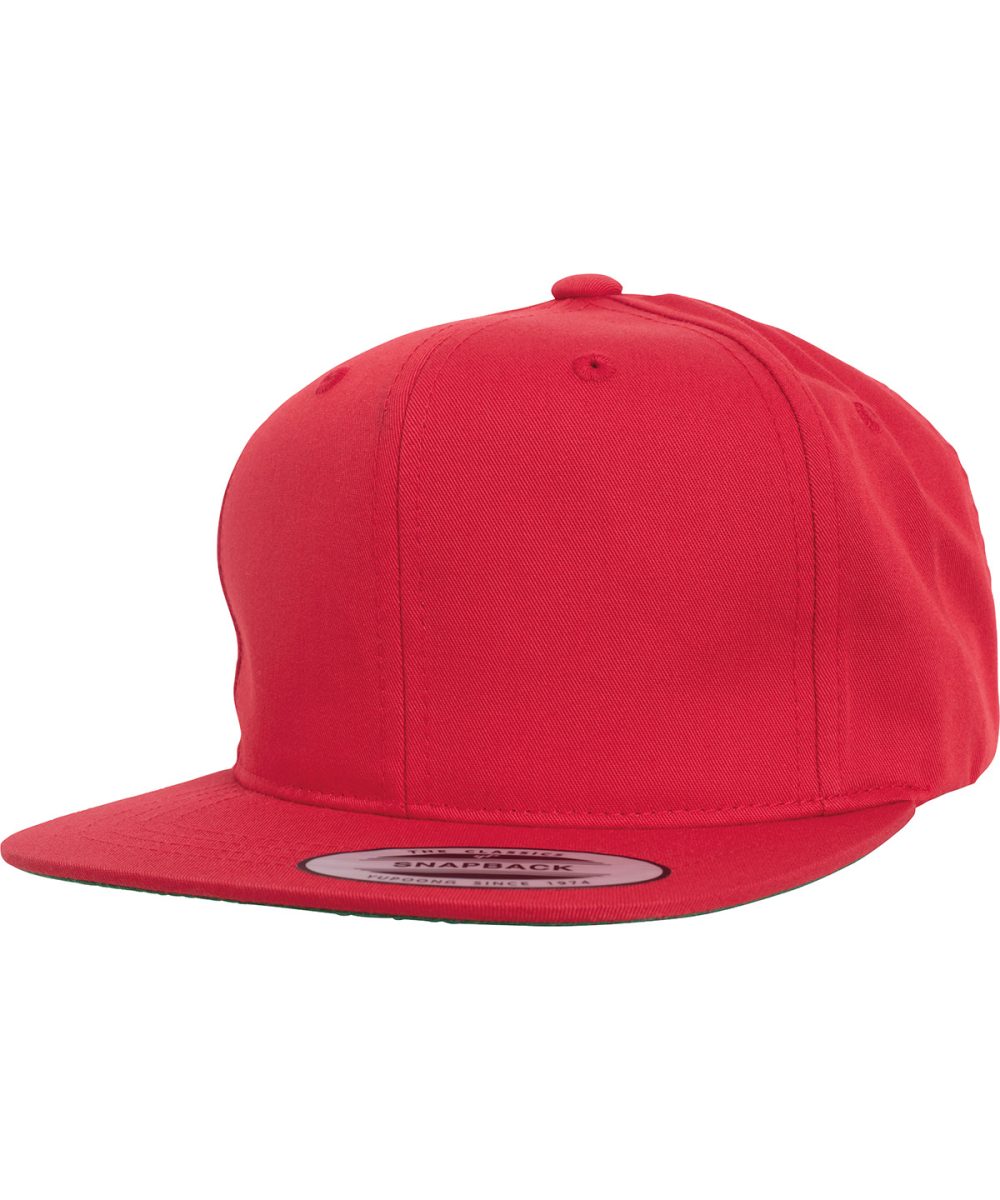 Red Pro-style twill snapback youth cap (6308)