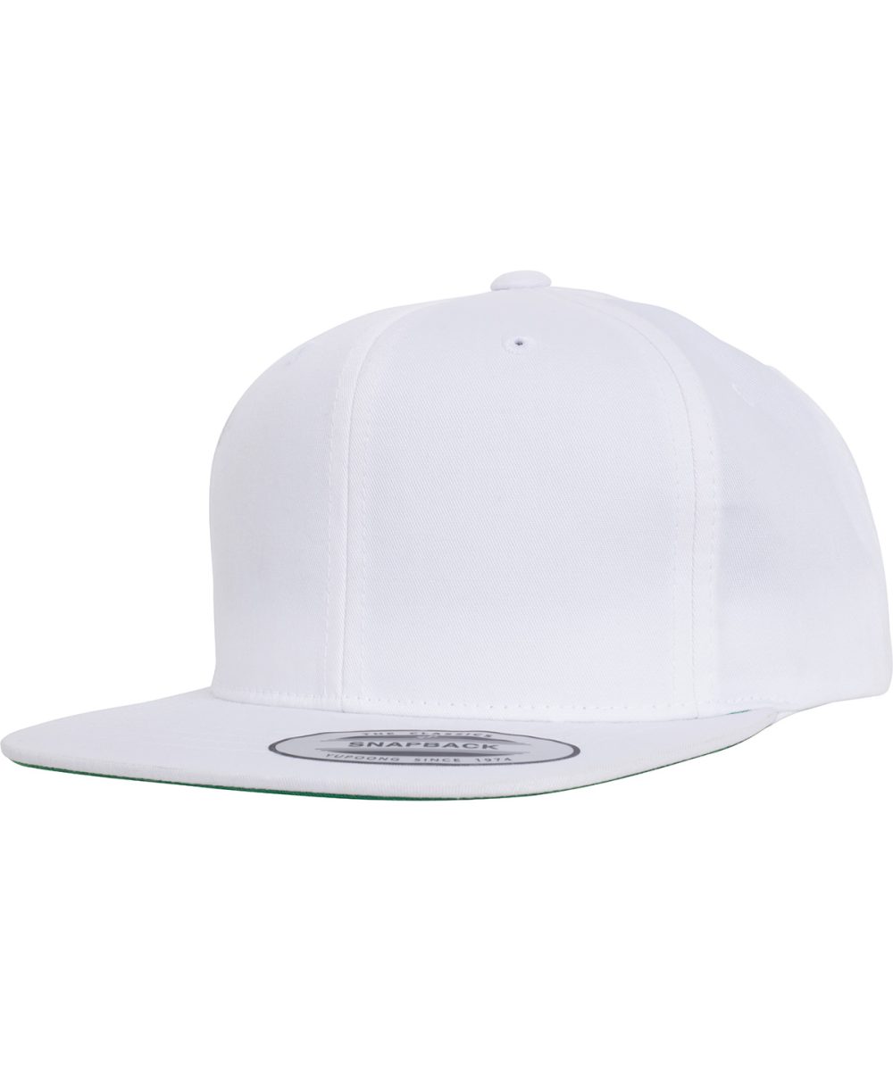 White Pro-style twill snapback youth cap (6308)