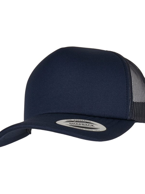 Navy YP Classics® classic curved visor foam trucker cap (6320)