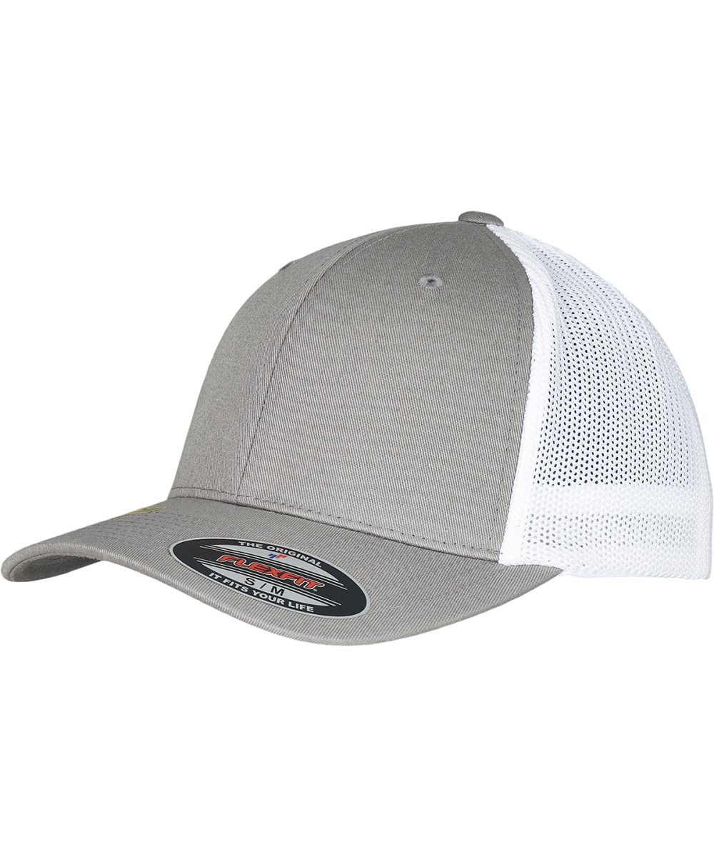 Grey/White Flexfit trucker recycled mesh (6511RM)