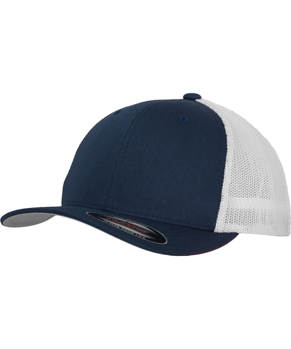 Navy/White Flexfit trucker mesh 2-tone (6511T)