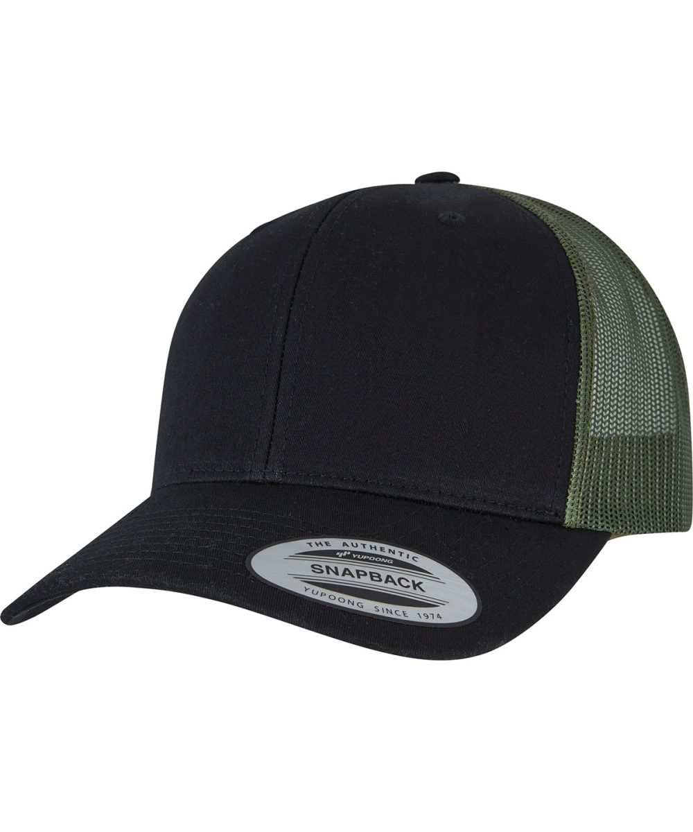 Black/Loden Retro trucker 2-tone (6606T)