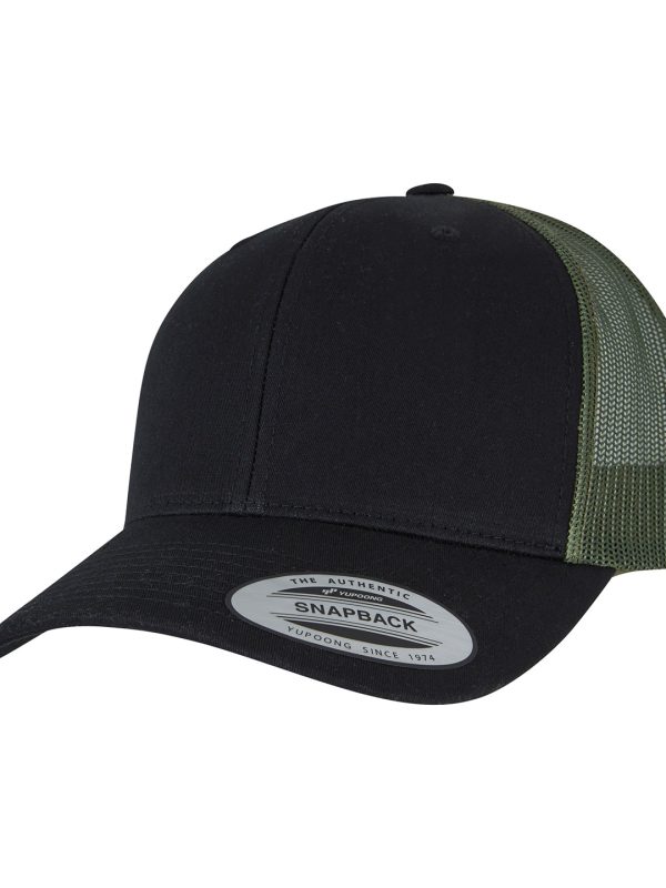 Black/Loden Retro trucker 2-tone (6606T)