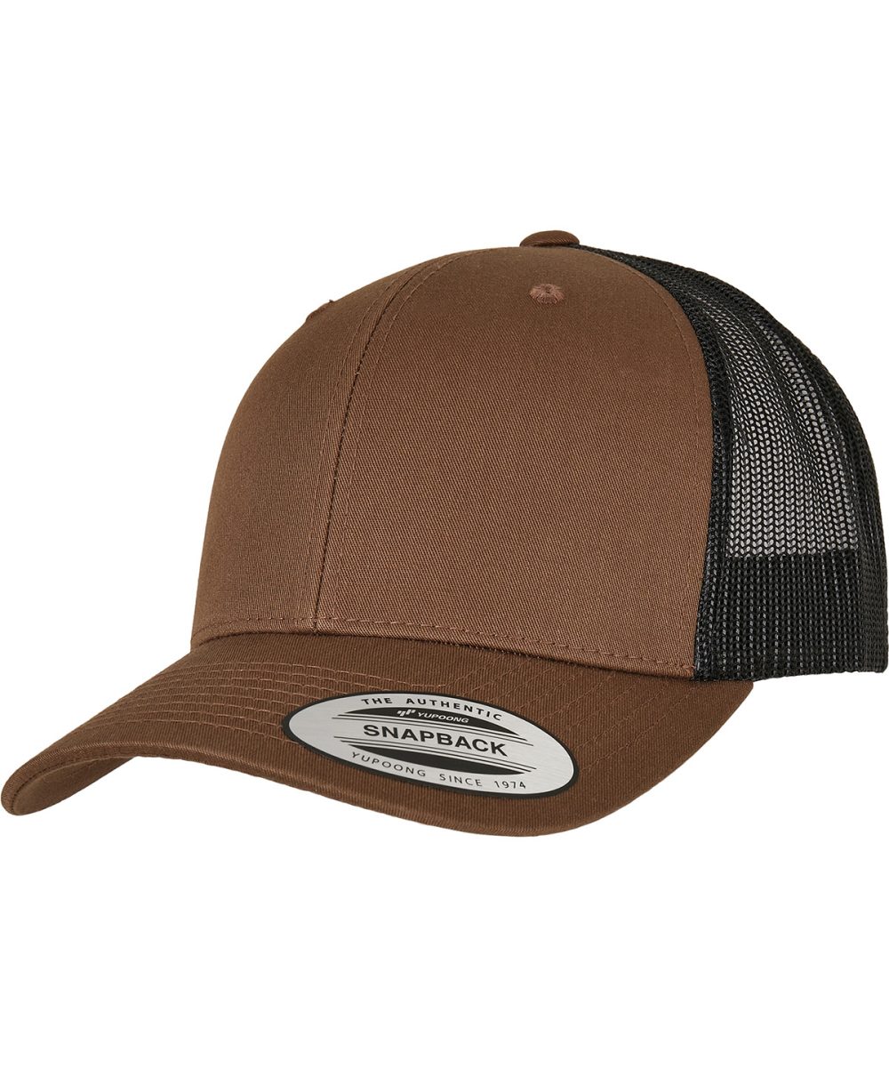 Coyote Brown/Black Retro trucker 2-tone (6606T)