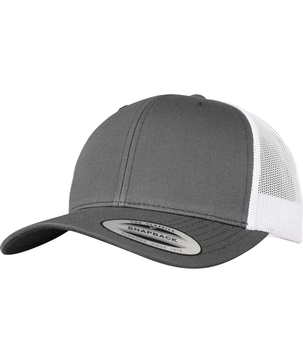 Dark Grey/White Retro trucker 2-tone (6606T)