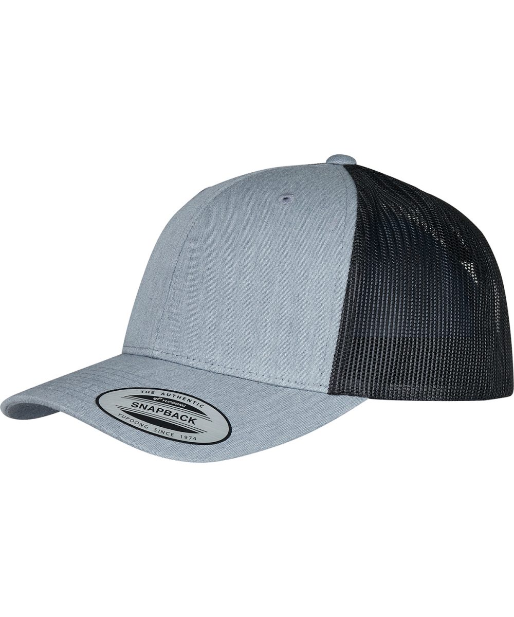 Heather/Black Retro trucker 2-tone (6606T)