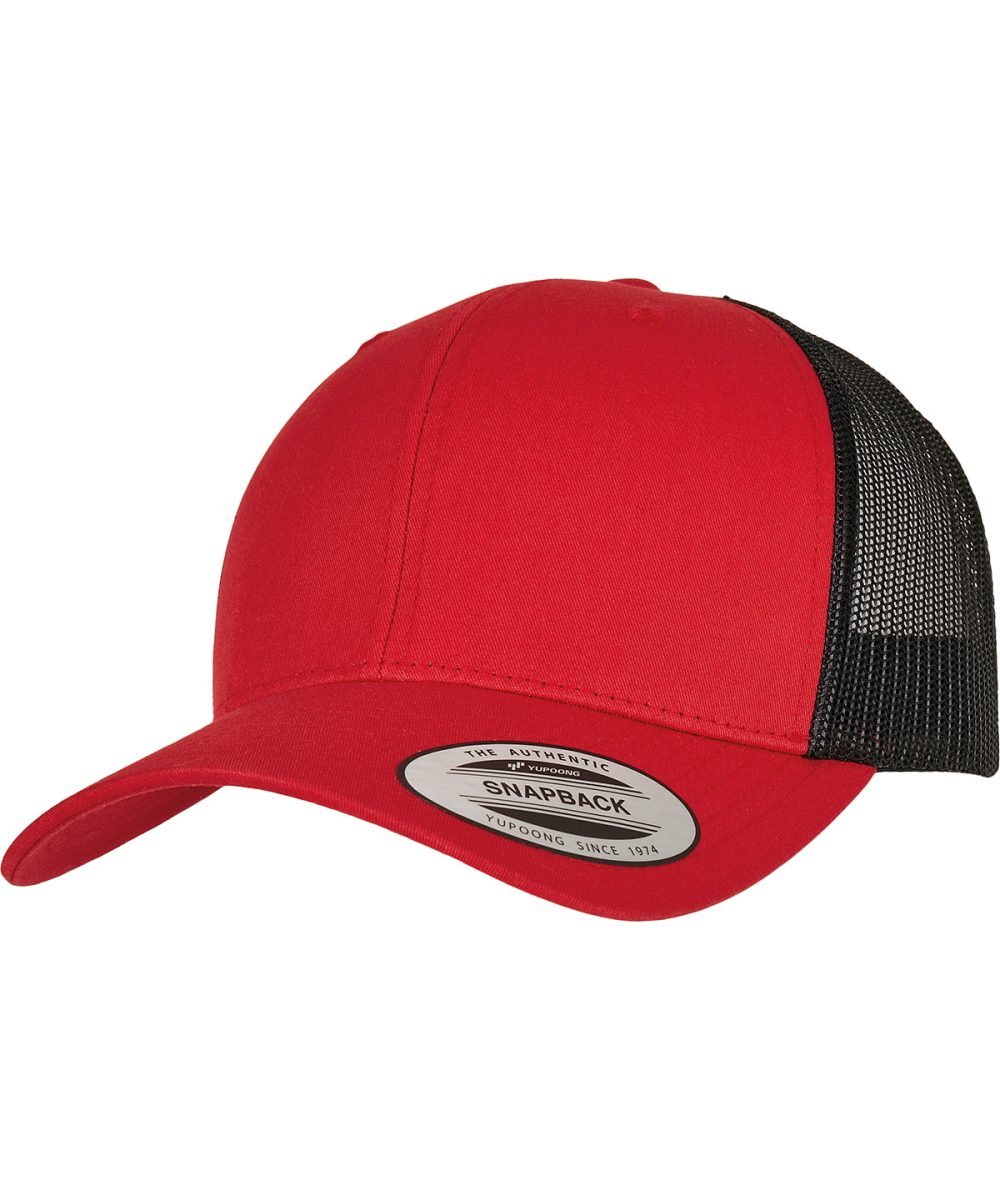 Red/Black Retro trucker 2-tone (6606T)