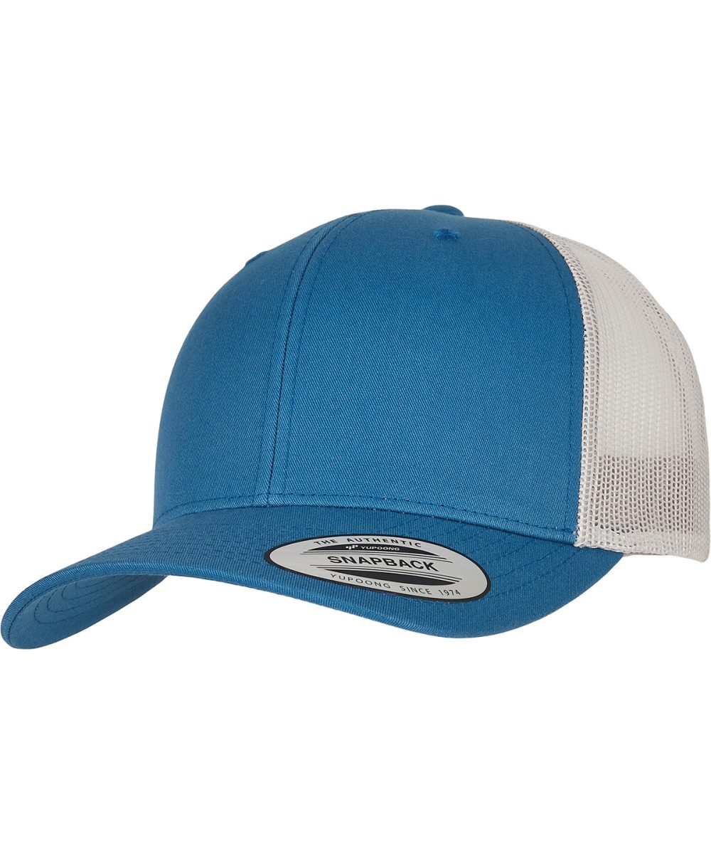 Steel Blue/Silver Retro trucker 2-tone (6606T)