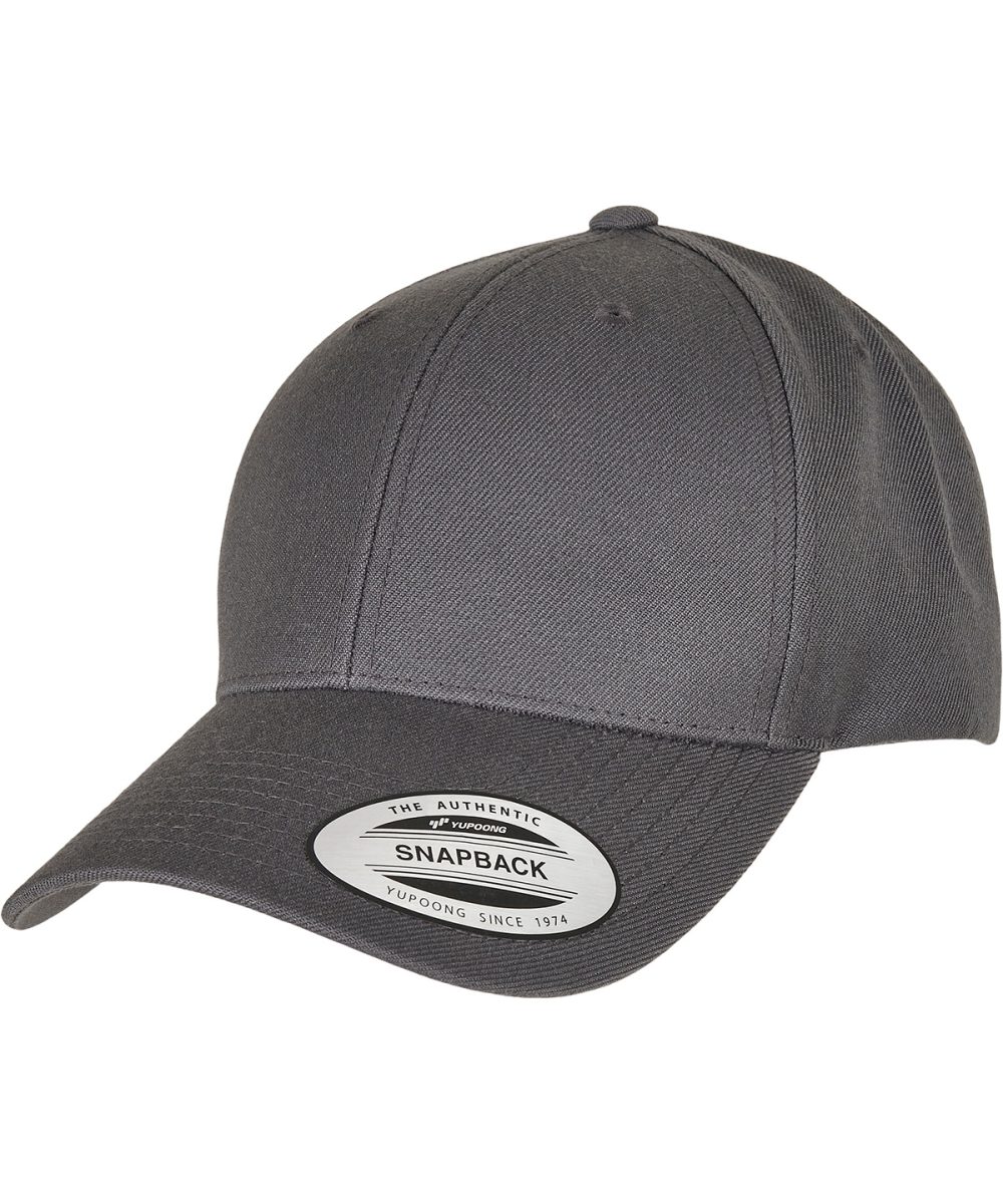 Dark Grey Premium curved visor snapback cap (6789M)