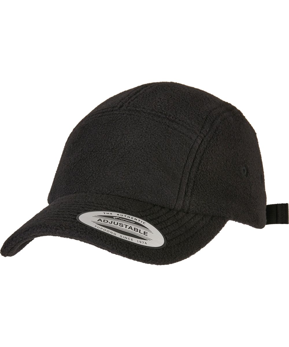 Black Polar fleece jockey cap (7005PF)