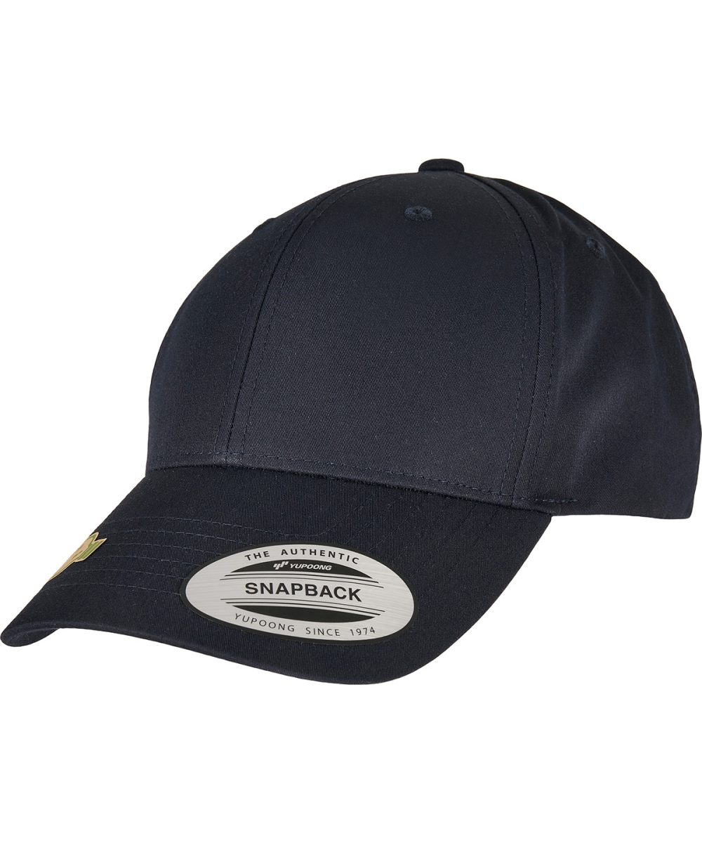 Navy Recycled poly twill snapback (7706RS)