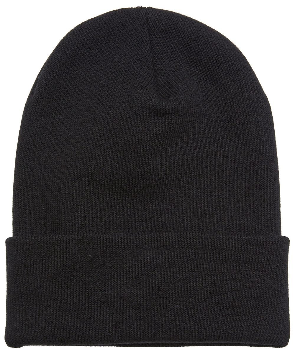 Black Heavyweight organic long beanie