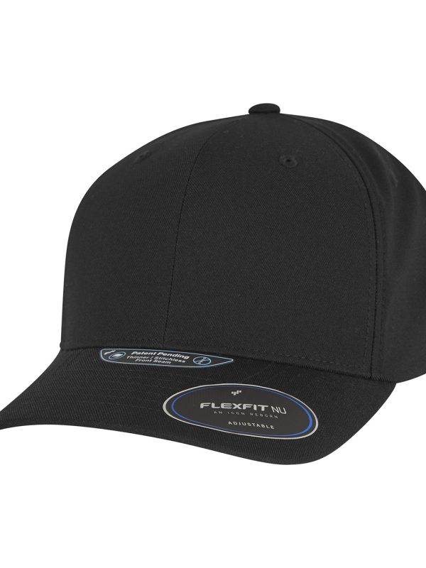 Black Flexfit NU adjustable snapback (6110NU)