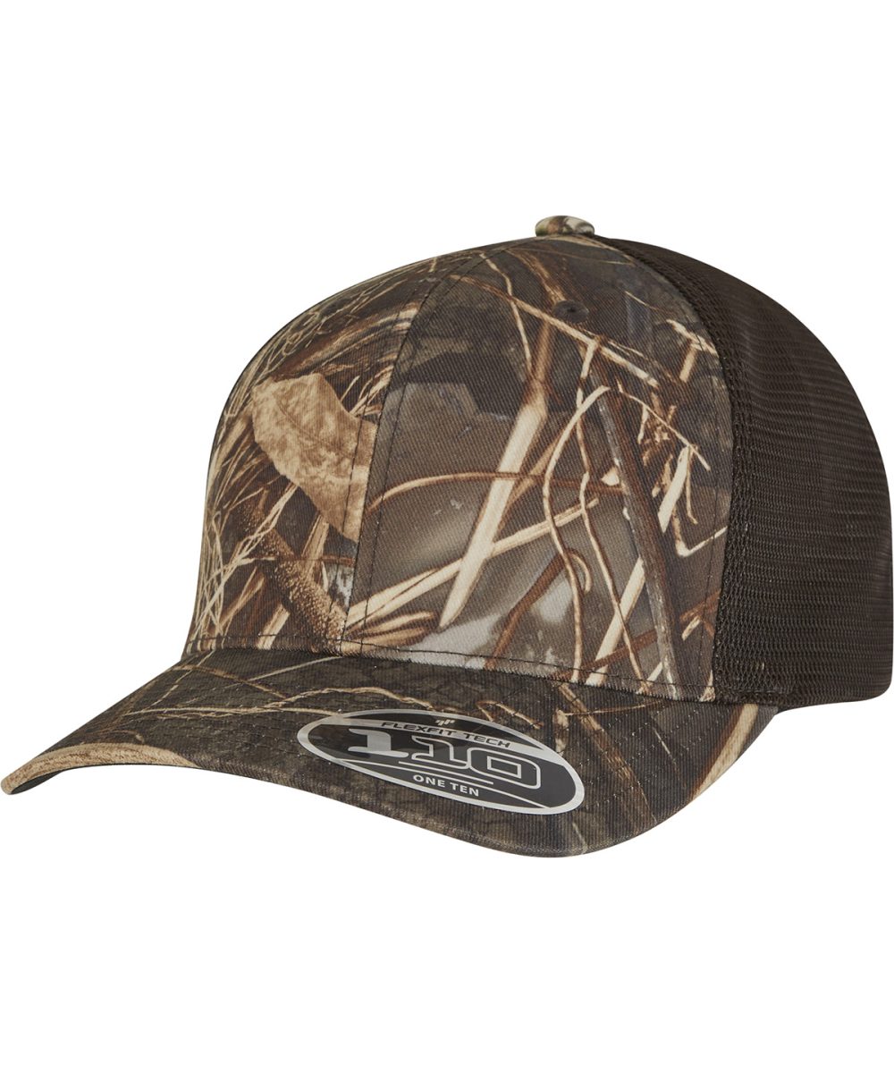 Brown Flexfit 110 mesh RealTree camo cap (110MRC)