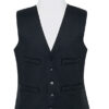 Brook Taverner Black Waistcoat Black