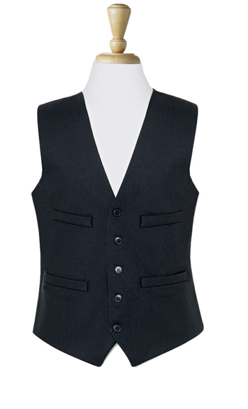 Brook Taverner Black Waistcoat Black