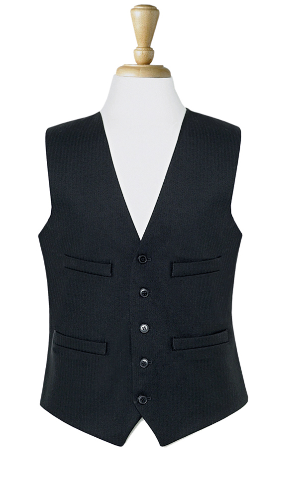 Brook Taverner Black Waistcoat Black