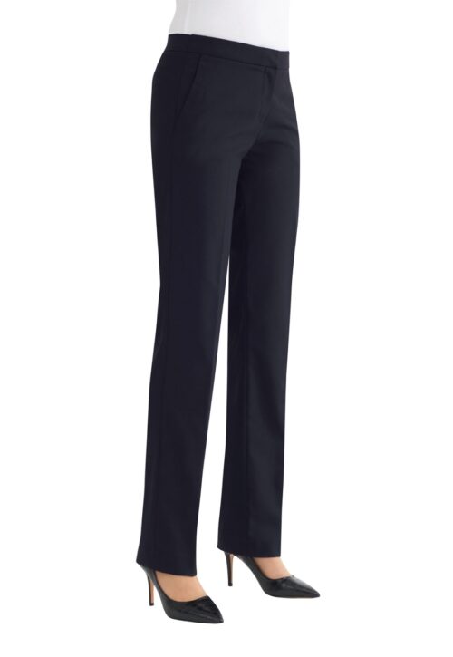 Brook Taverner Reims Straight Leg Trouser black
