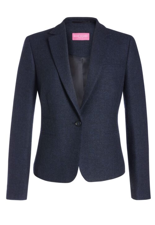 Brook Taverner Montreal Slim Fit Tweed Jacket Grey/Brown