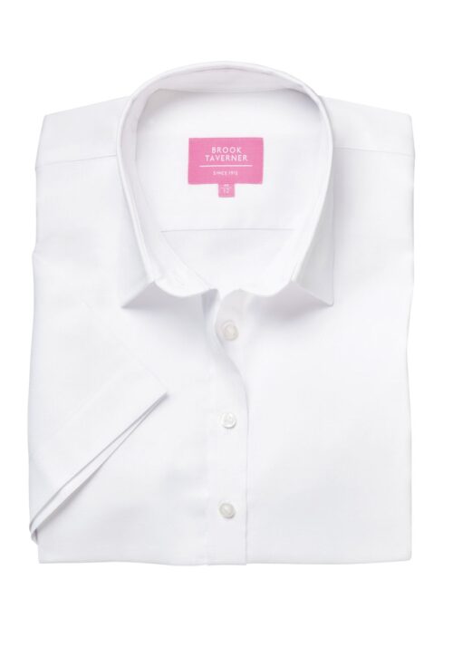 Brook Taverner Hamilton Ladies's S/S Blouse Sky Blue