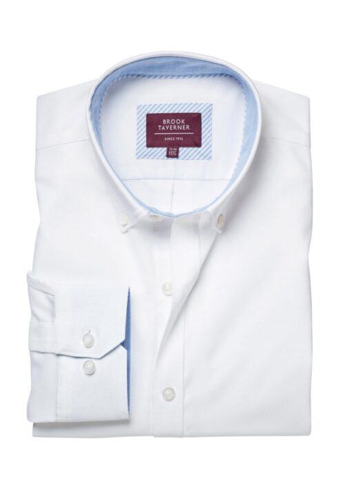 Brook Taverner Lawrence Men's L/S Shirt Silver Grey Stripe