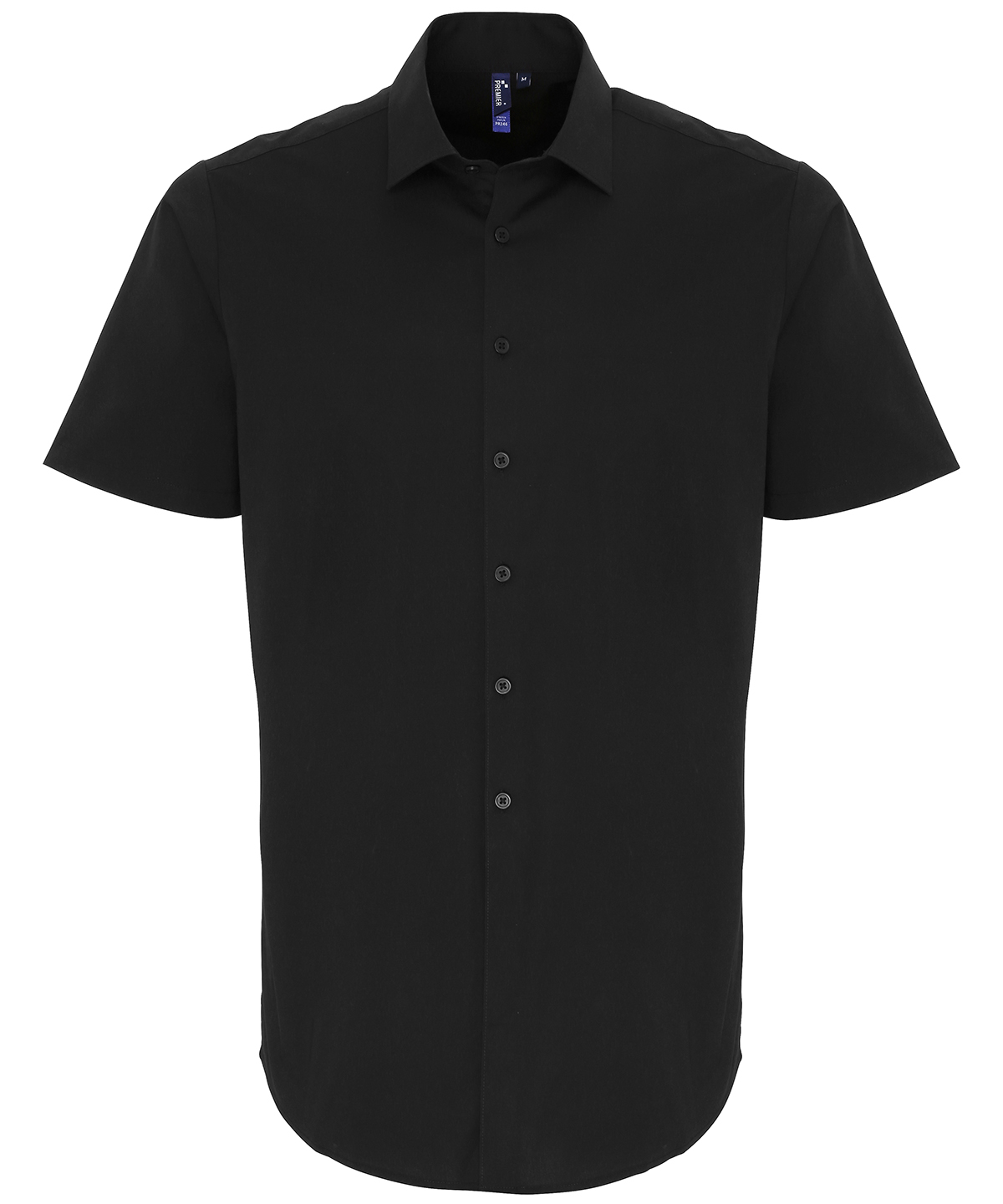 Stretch Fit Cotton Poplin Short Sleeve Shirt - Image 2