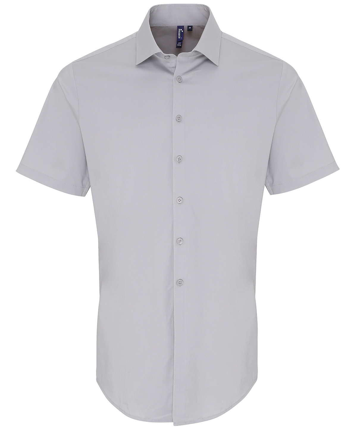 Stretch Fit Cotton Poplin Short Sleeve Shirt - Image 3