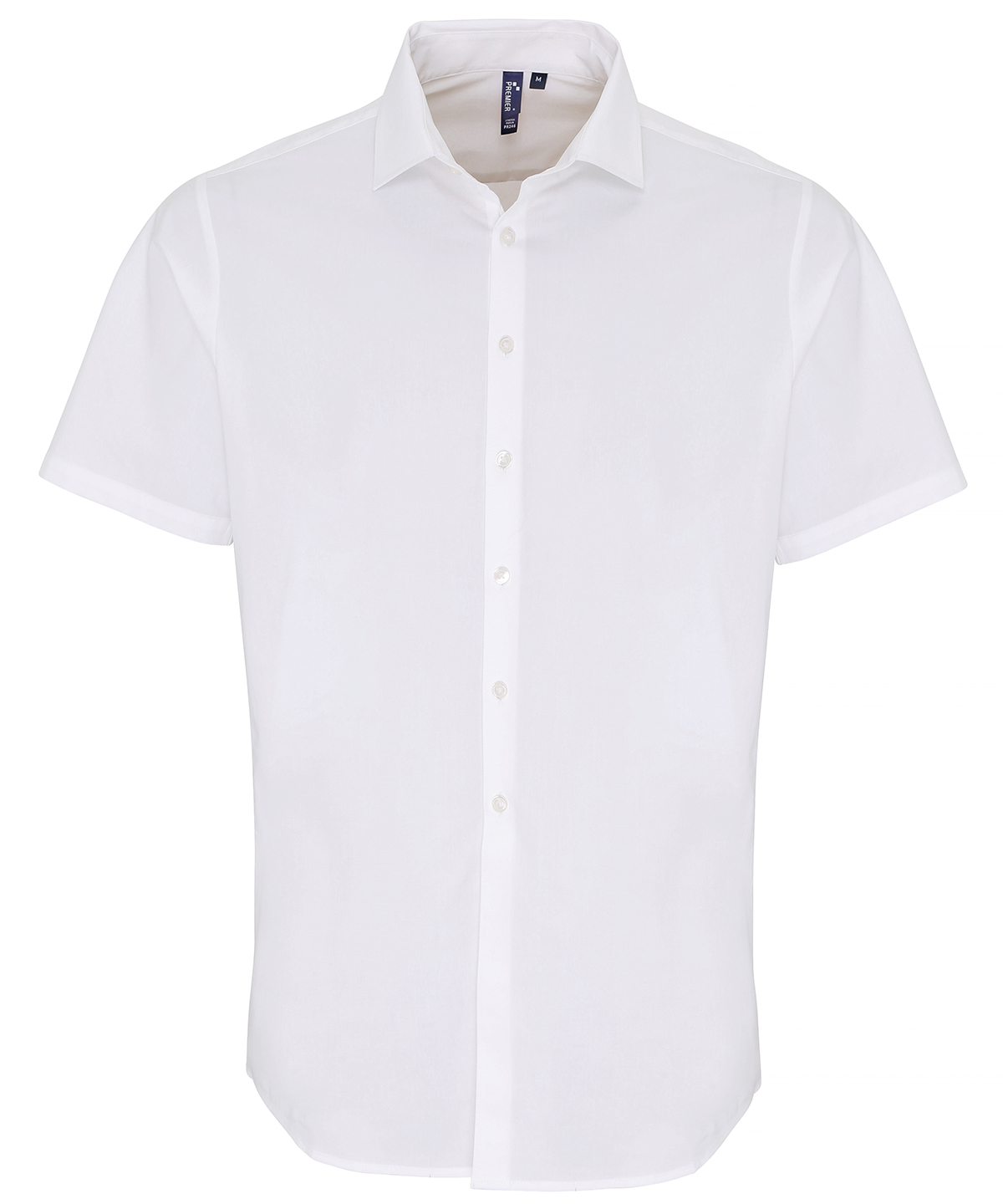 Stretch Fit Cotton Poplin Short Sleeve Shirt - Image 4