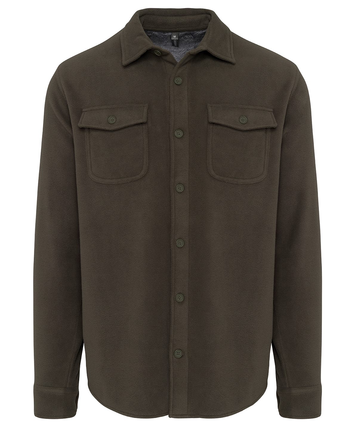 Sherpa-Lined Fleece Overshirt